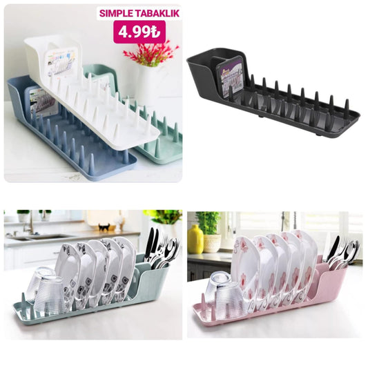 Kitchen Plates Rack Organizer – Space-Saving Dish Holder