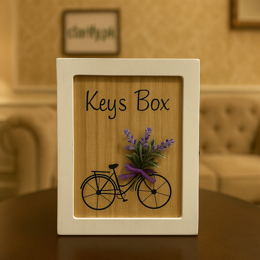 Wooden Key Box – Cycle Design Wall Mounted Organizer