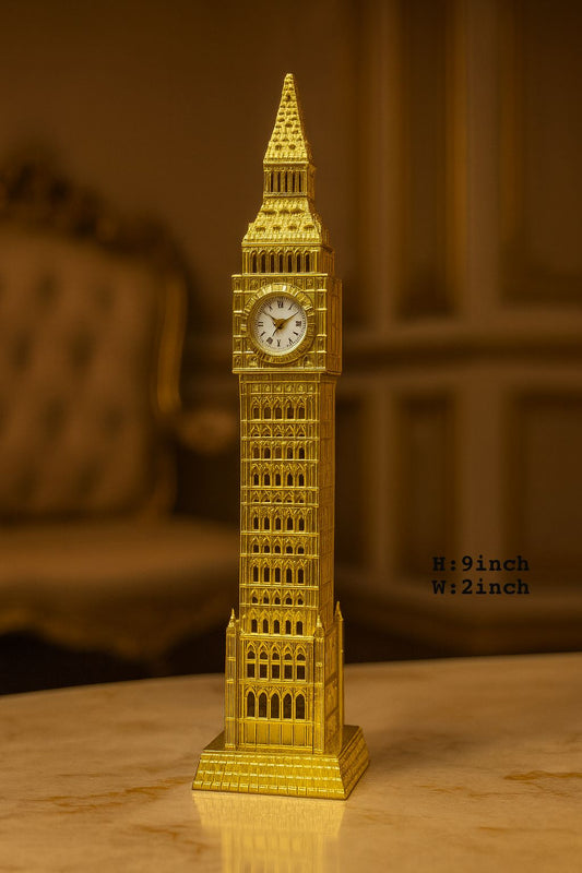 Metal Golden Big Ben Tower – Premium Decorative Showpiece