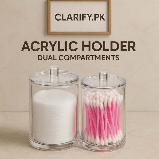Acrylic Cotton Bird Holder – Stylish Cotton Swab Organizer