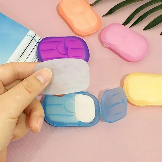 Clarify.pk 4 box travel soap paper sheets in colorful compact cases for easy portable use