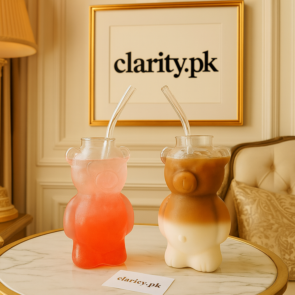 Ice Tea Bear Bottle 500ml – Cute Portable Drink Cup