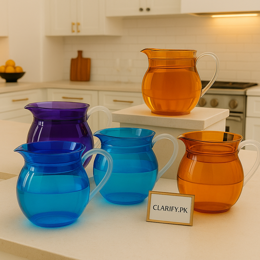 Acrylic Drink Pitcher with Lid – Stylish Durable Water Jug