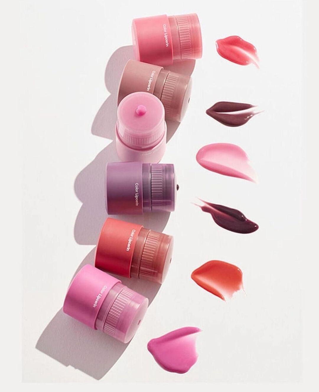 Korean Lip Plumping Balm - Tinted Jelly Moisturizing Lip Care with Mirror - Clarify.pk