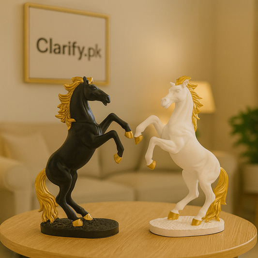 Premium Fiber Horse Decoration – Luxury Home Showpiece