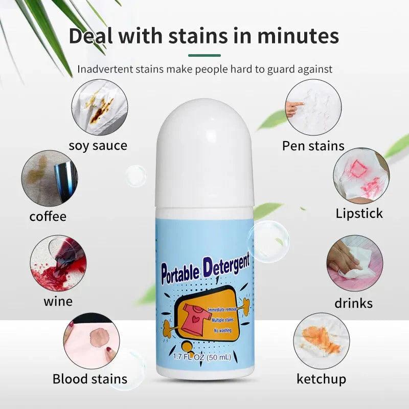 Portable Stain Remover - Rolling Bead Stain Remover for Easy Cleaning and Travel