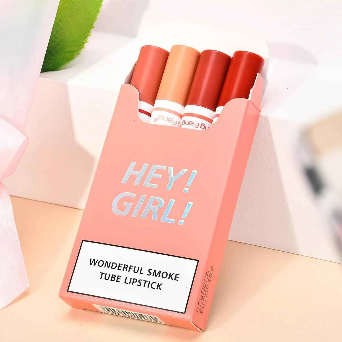 Heng Fang 4 Colour Hey Girl Smoke Tube Lipstick.