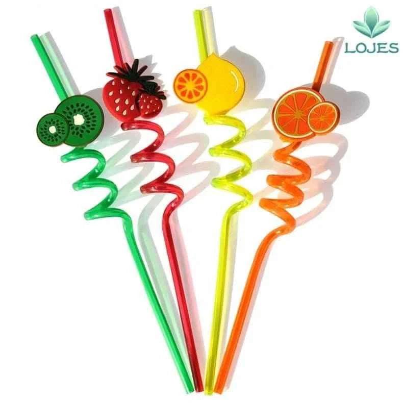 Pack Of 4 Fruity Straws.