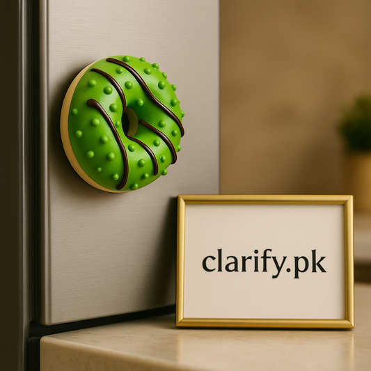 Decorative Green Donut Fridge Magnet – Fun Kitchen Ornament