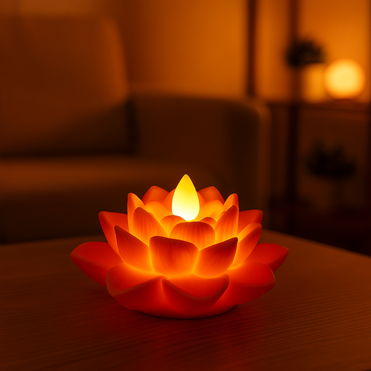 Lotus Silicone LED Night Lamp – Soft Glow Flower Light