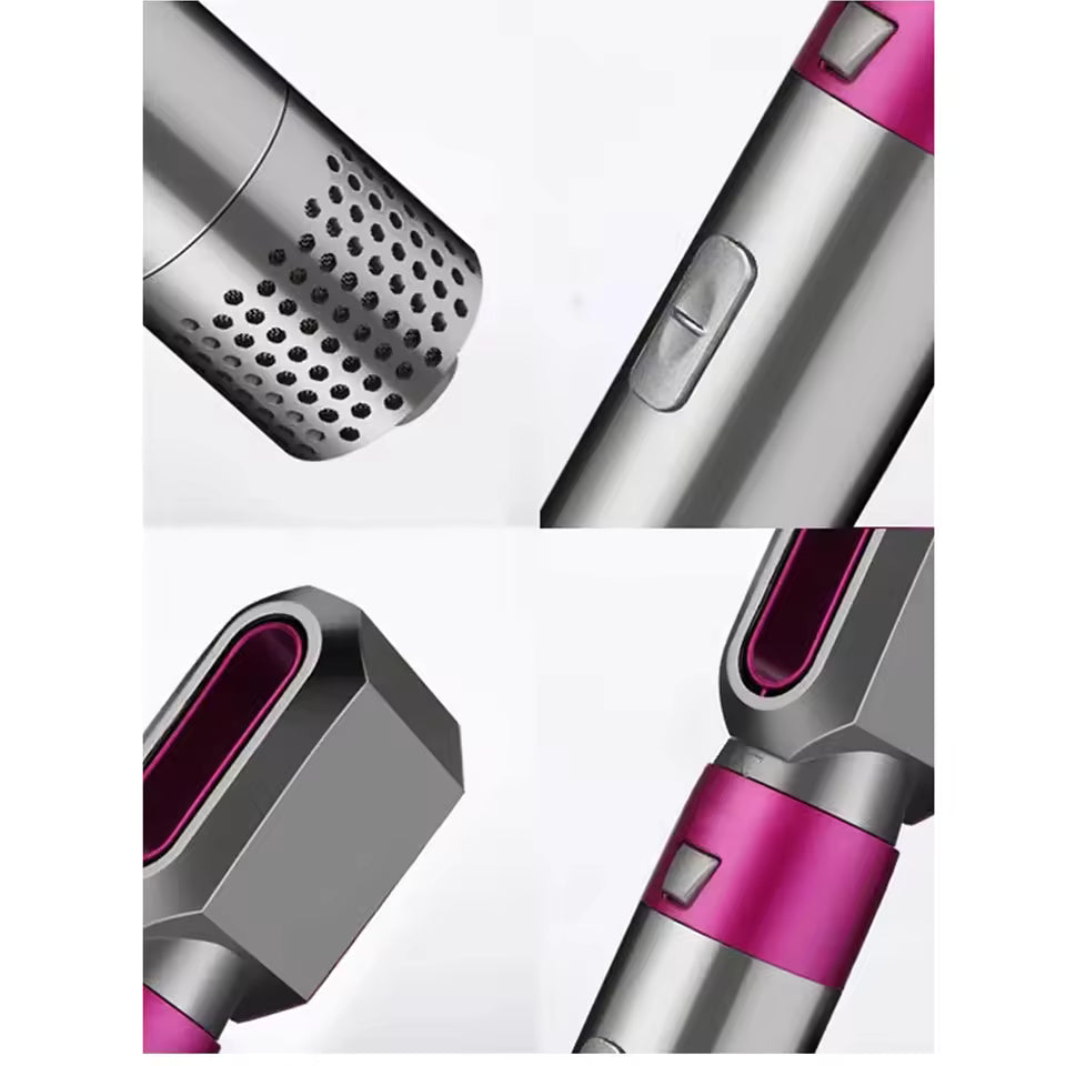 Clarify.pk 5 in 1 hot air brush for hairs with multiple interchangeable styling attachments