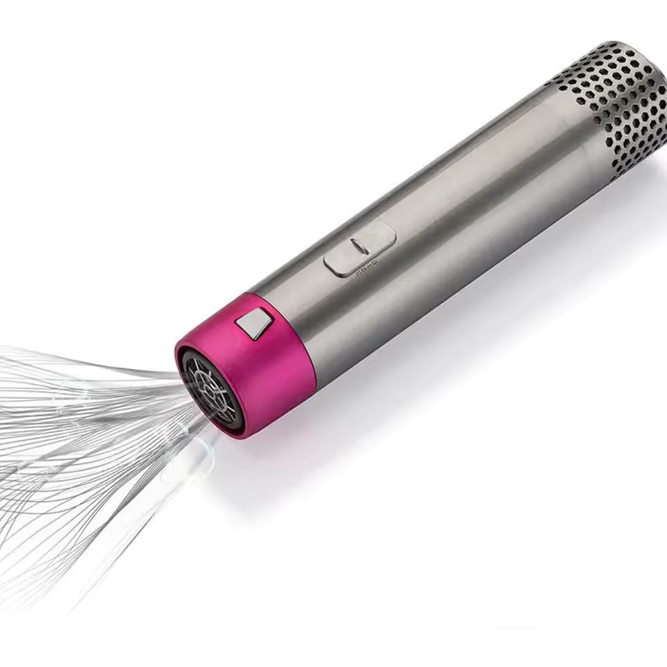 Clarify.pk 5 in 1 hot air brush for hairs with sleek silver and pink design