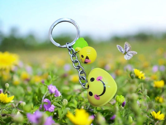 Cute Emoji Keychain – Fun Cartoon Keyring for Kids, Bags & Everyday Use