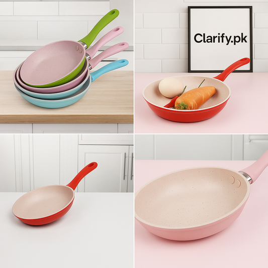 Colored Non-Stick Fry Pan – Durable Cooking Pan for Everyday Use