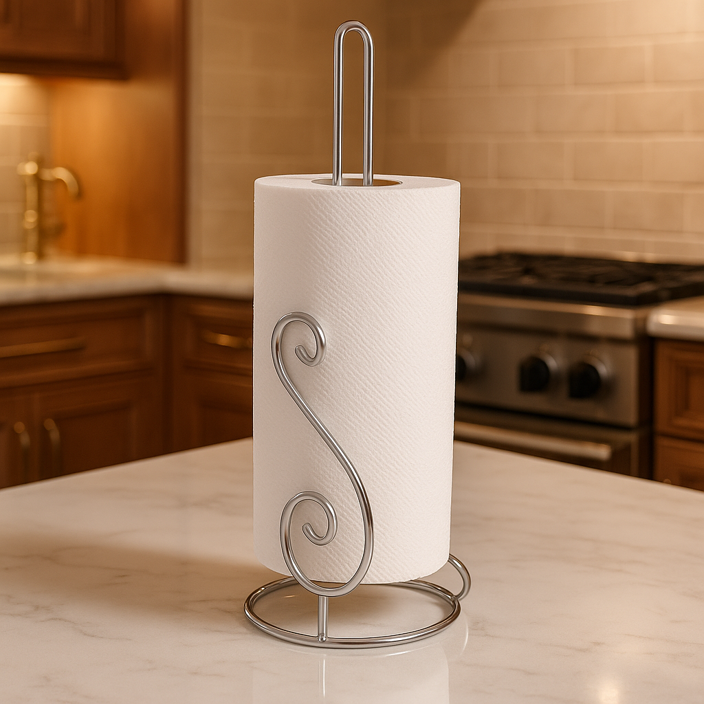 Metal Tissue Paper Holder – Silver Finish