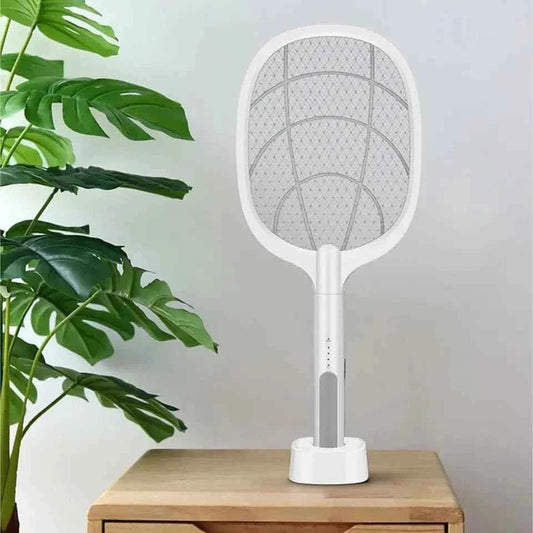 2 in 1 Electric Rechargeable Mosquito Killer Racket Lamp.