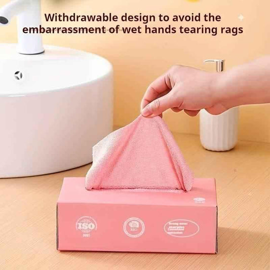 Reusable Pack of 20Pcs/ pack of 10Pcs box Microfiber Towel Absorbent Kitchen Cleaning Dishcloths.