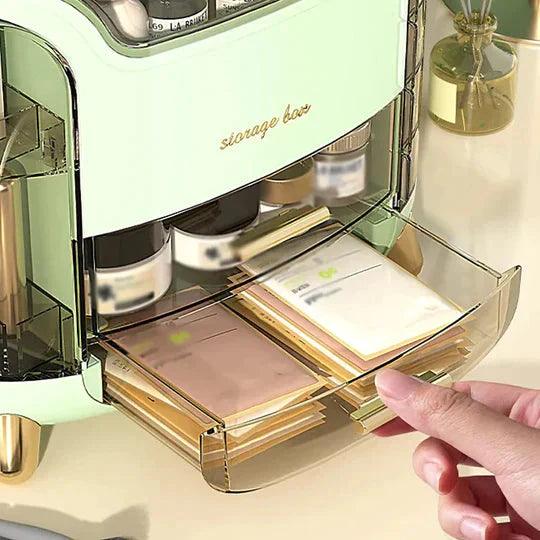 Luxury Cosmetic Organizer for Elegant Desktop Storage Solutions
