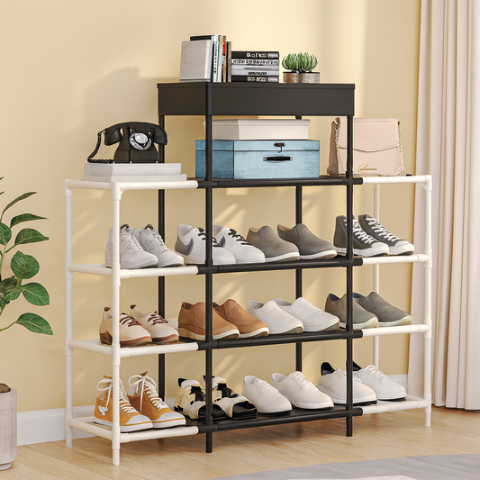 5-Layer Double Row Shoe Rack – Large Capacity Storage Organizer