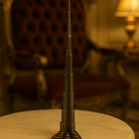 Metal Burj Khalifa Tower Showpiece – Luxury Home Décor