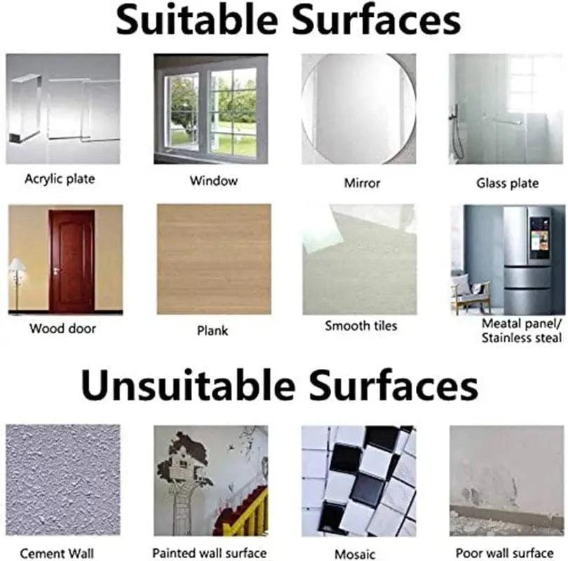Pack of 4 Transparent Adhesive Wall Hooks, Double-Sided Mounts for Easy Installation - Clarify.pk