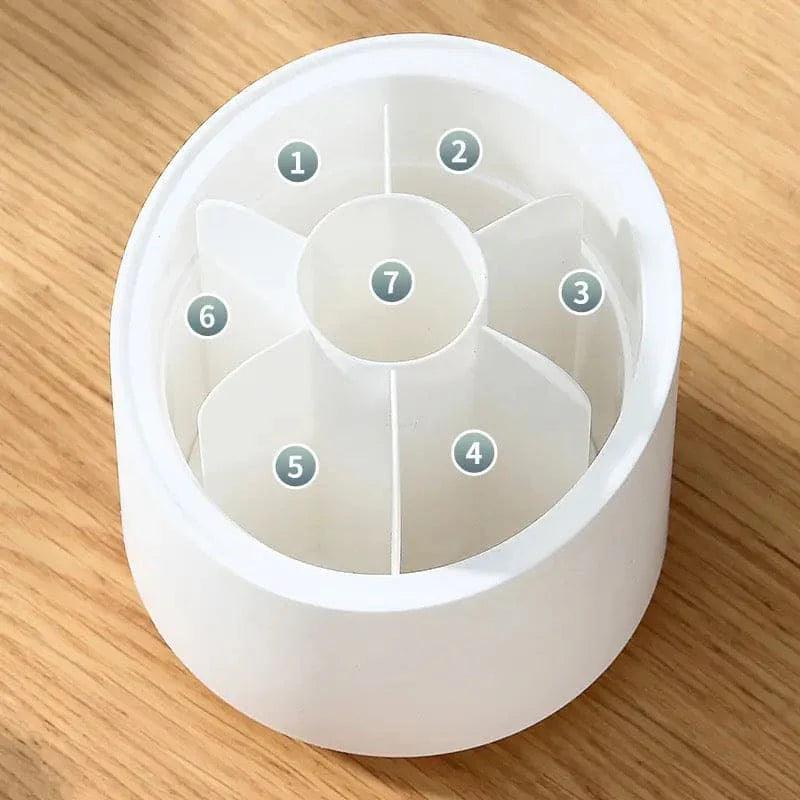 360° Rotatable Makeup Brush Holder for Easy Access and Storage - Clarify.pk