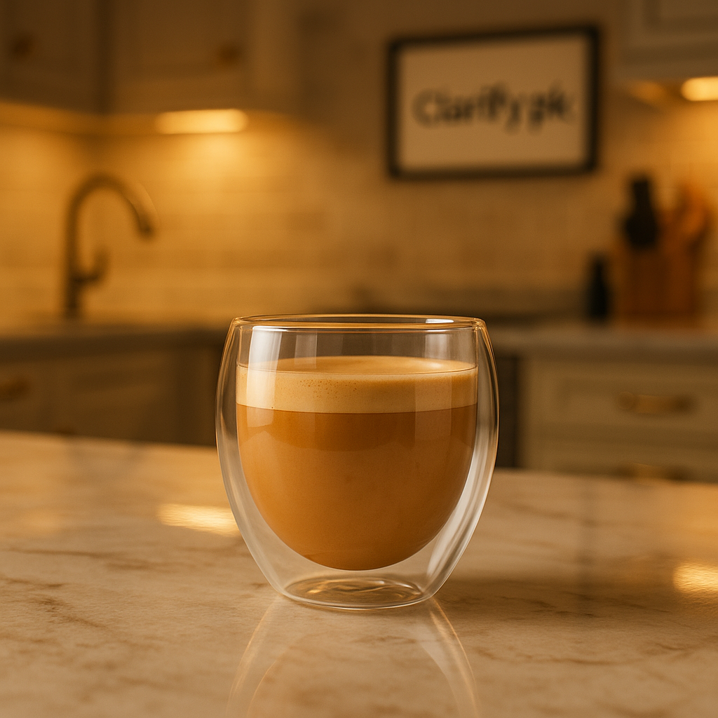 Waist Shape Glass Cup 250ml (High Quality)