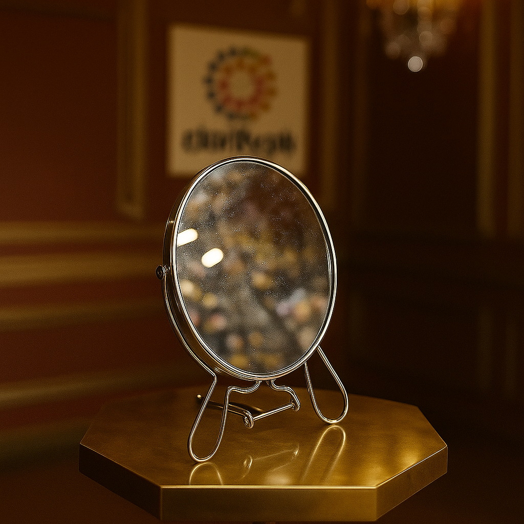 Metal Table Makeup Mirror – Elegant Desk Vanity Mirror