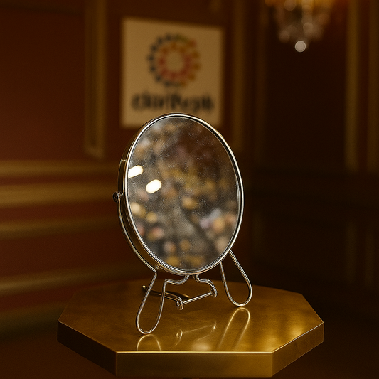 Metal Table Makeup Mirror – Elegant Desk Vanity Mirror