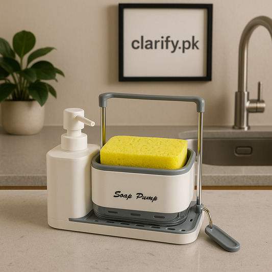 Multi-Functional Kitchen Soap Dispenser with Sponge Holder