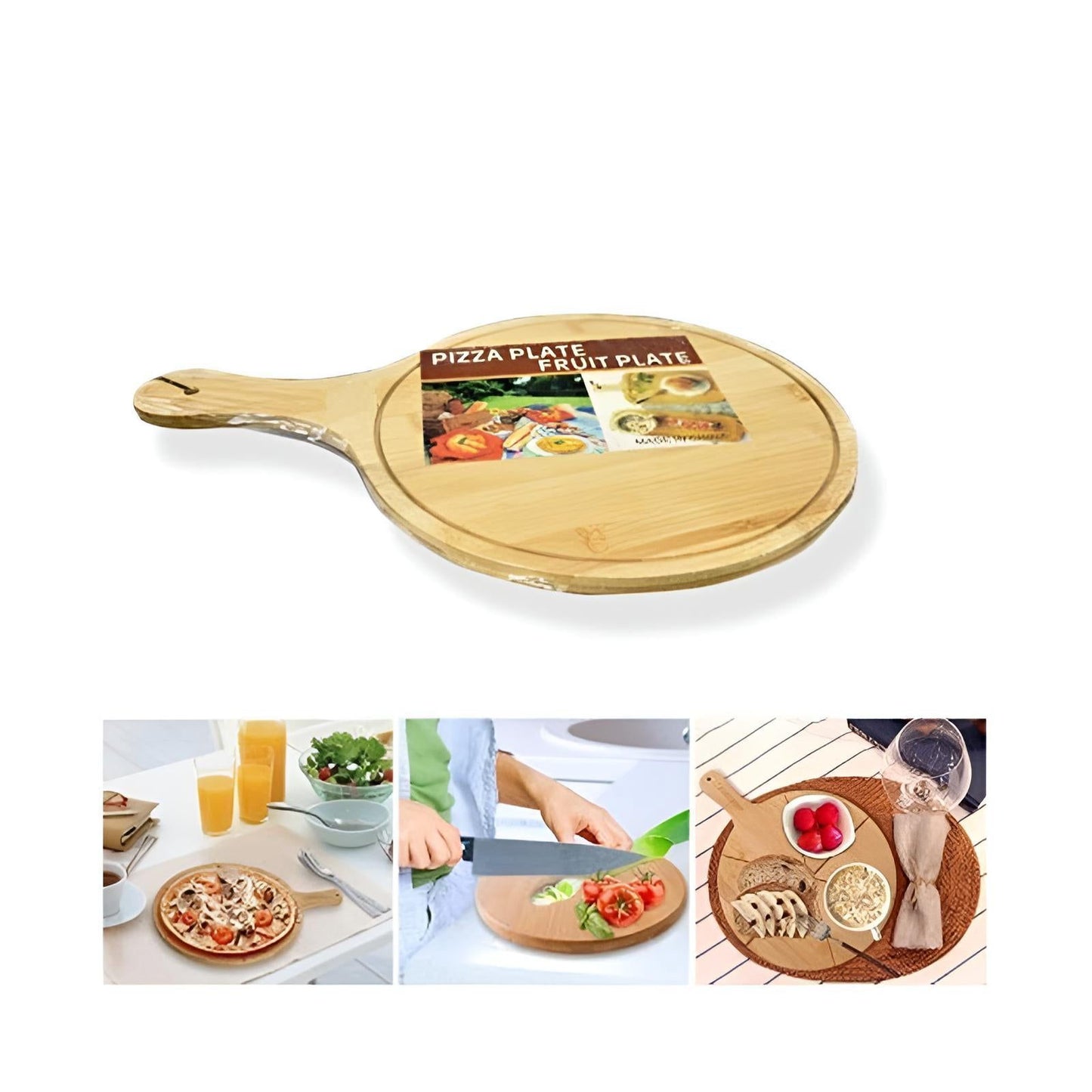 Premium Wooden Pizza Serving Tray