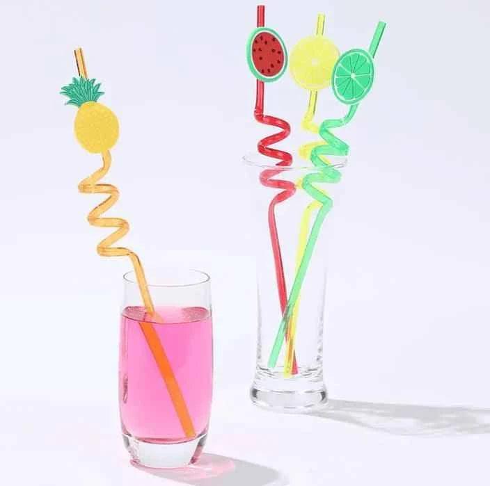 Pack Of 4 Fruity Straws.