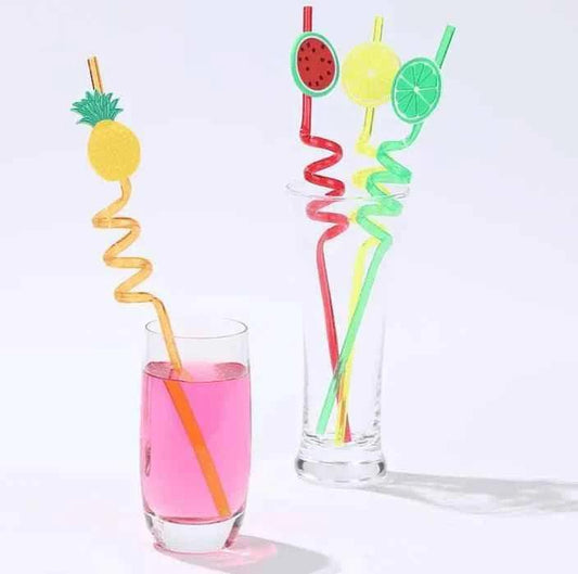 Pack Of 4 Fruity Straws.