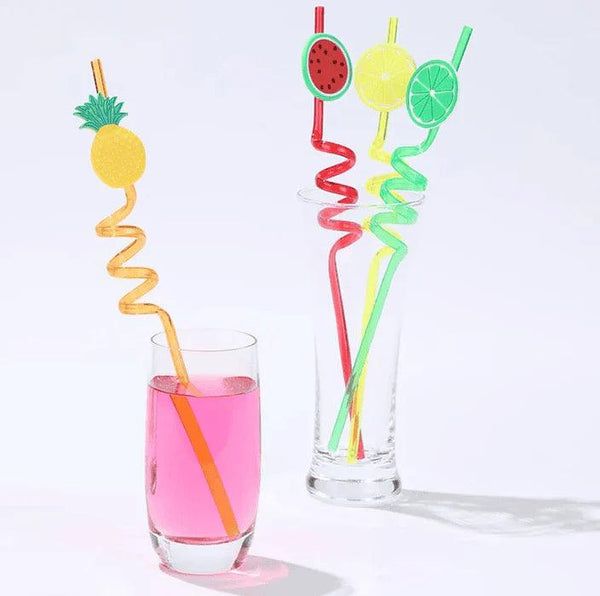 Pack Of 4 Fruity Straws