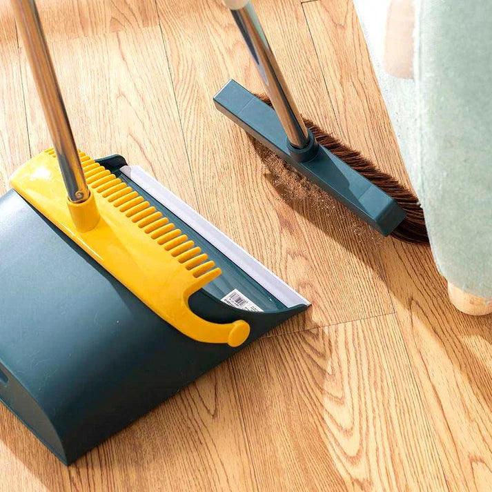 Broom and Dustpan Set with Scoop and Cleaning Brush for Efficient Cleaning - Clarify.pk