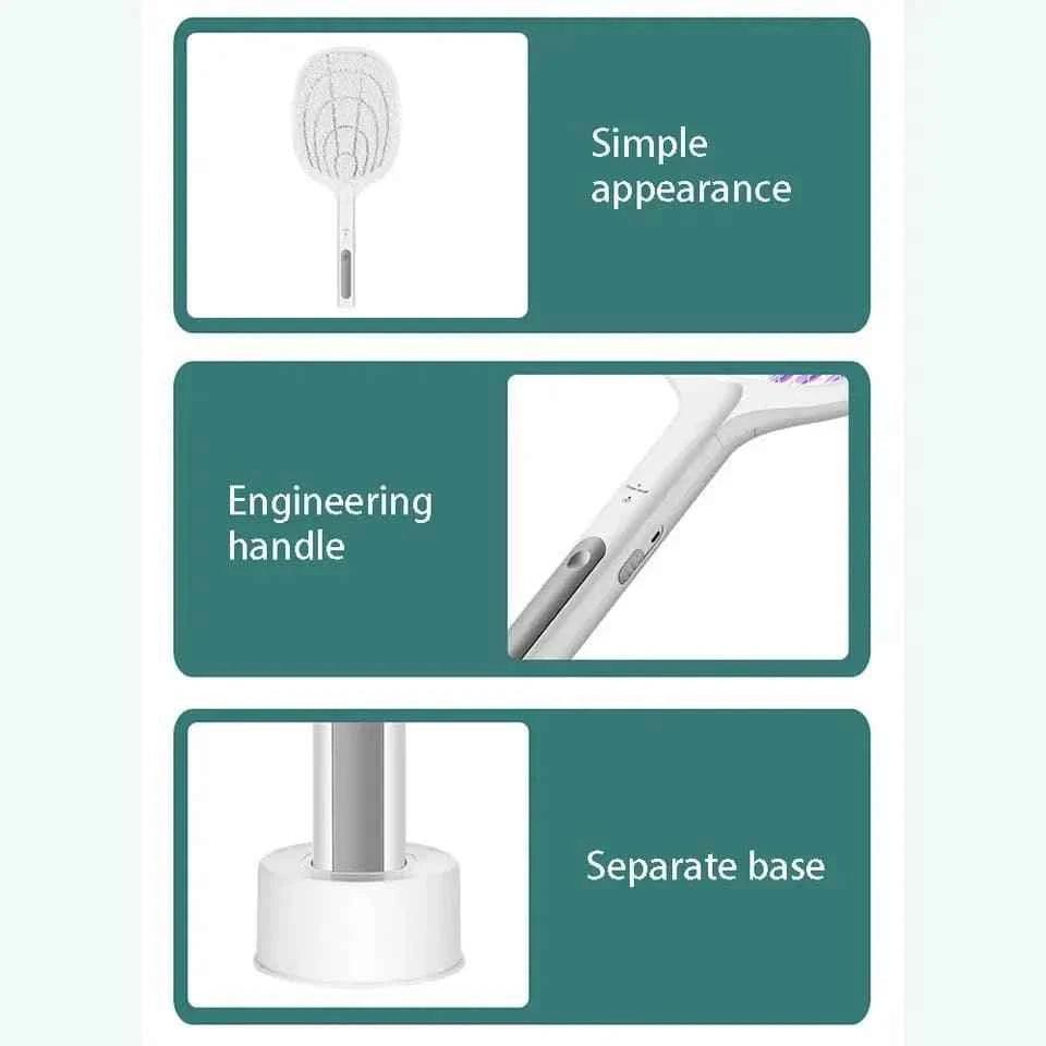 2 in 1 Electric Rechargeable Mosquito Killer Racket Lamp.