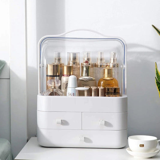Cosmetic Organizer with Drawers: 3-Drawer Makeup Storage Solution