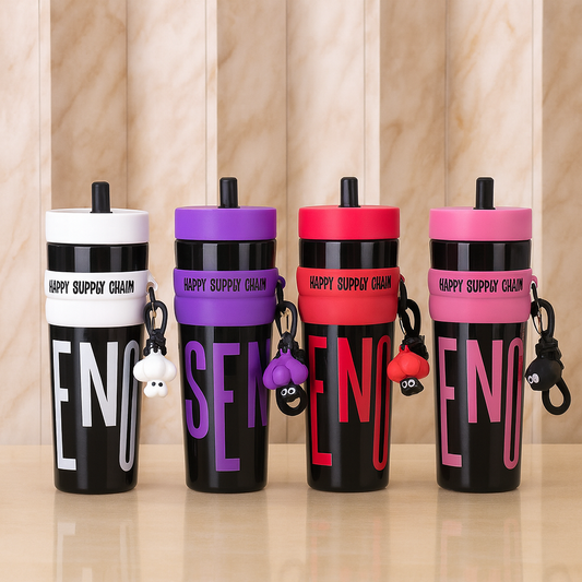 Supply Chain Stainless Steel Water Bottle – Insulated & Durable (Random Design)