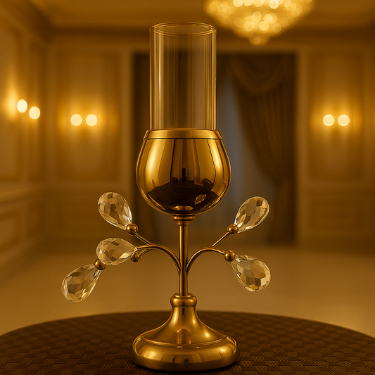 Crystal Candle Stand – Elegant Home Decor