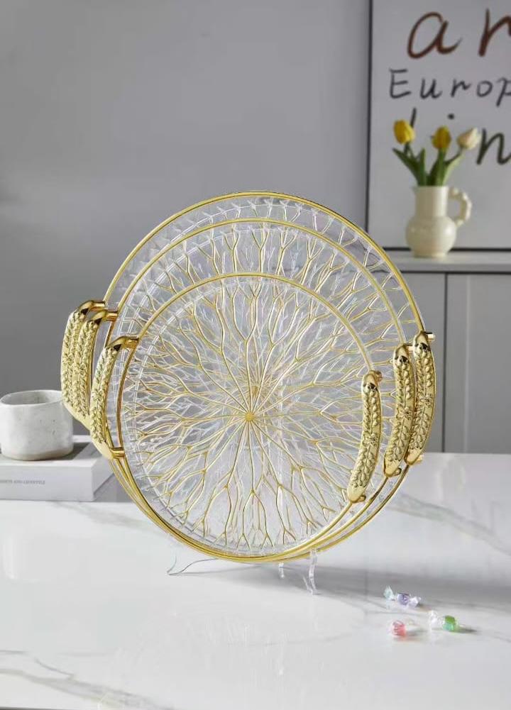 Luxury Circular Tray Set – 3 Pcs Gift Box Collection