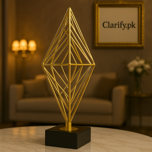 Metal Missile Motif Showpiece – Modern Home Décor