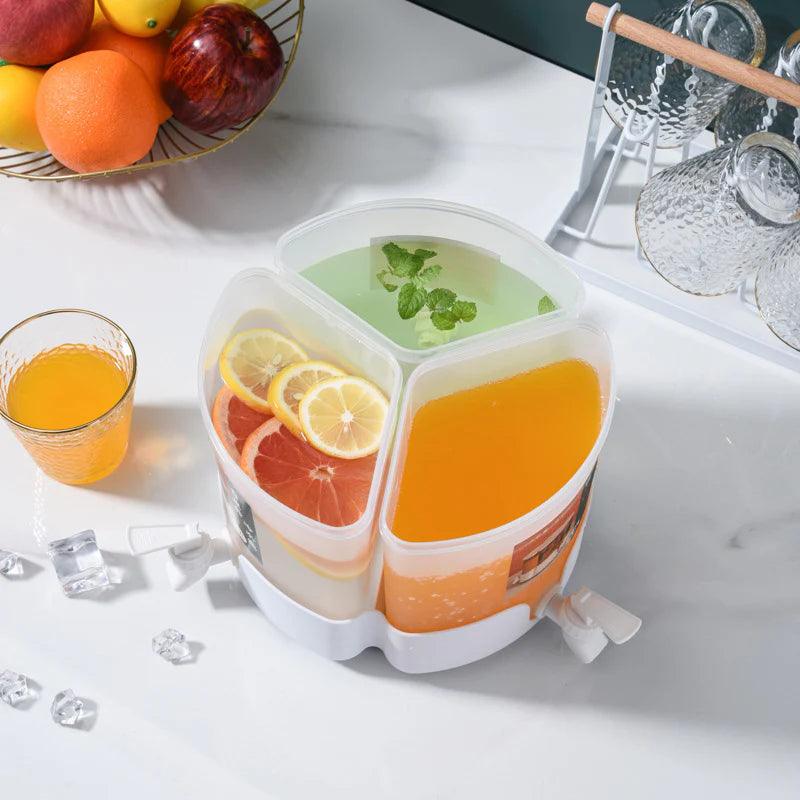 3 in 1 360 Rotating Water Juice Dispenser with 3 Grids - Clarify.pk