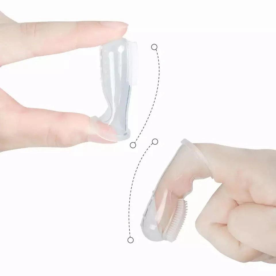 Baby Silicone Toothbrush - Soft Finger Toothbrush for Infants - Clarify.pk