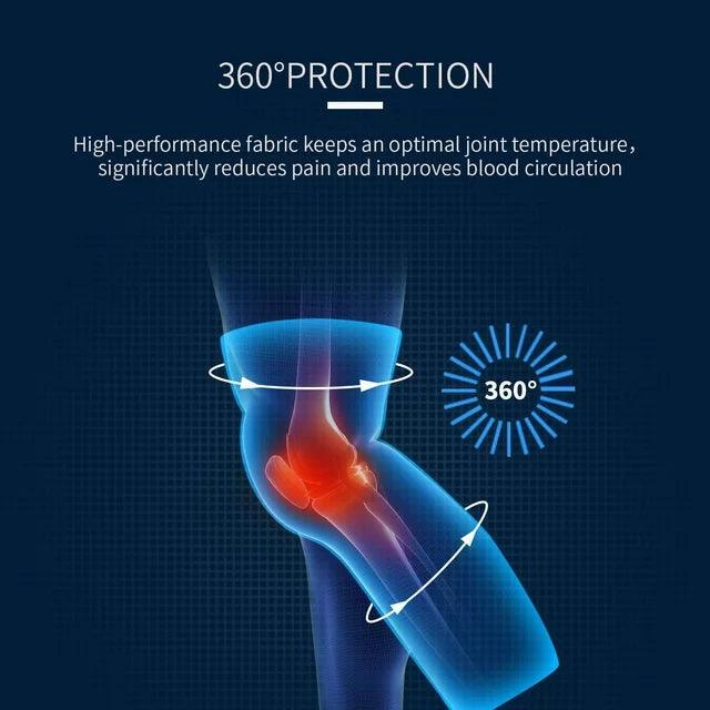 Elastic Knee Support Brace with Strap for Full-Length Protection - Clarify.pk