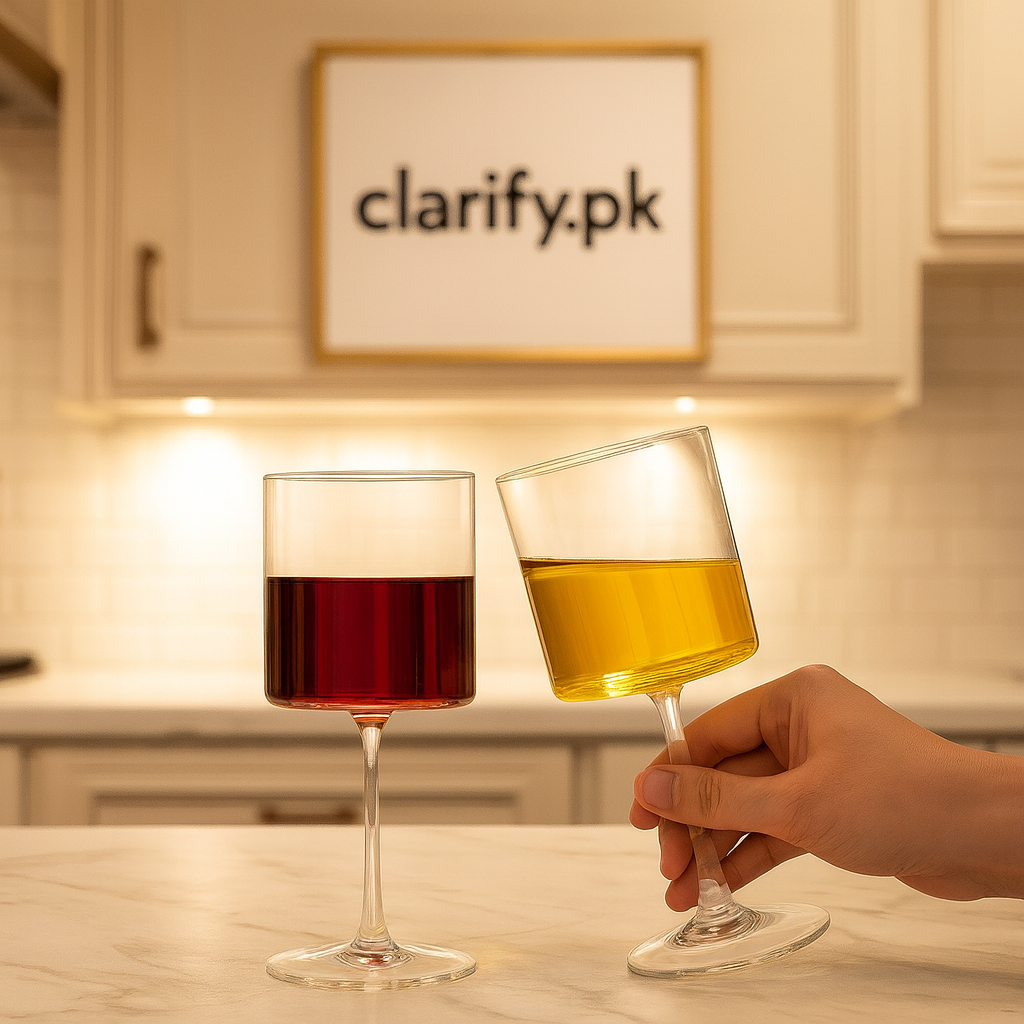 Modern Water Glass – Elegant Drinking Tumbler (Single)