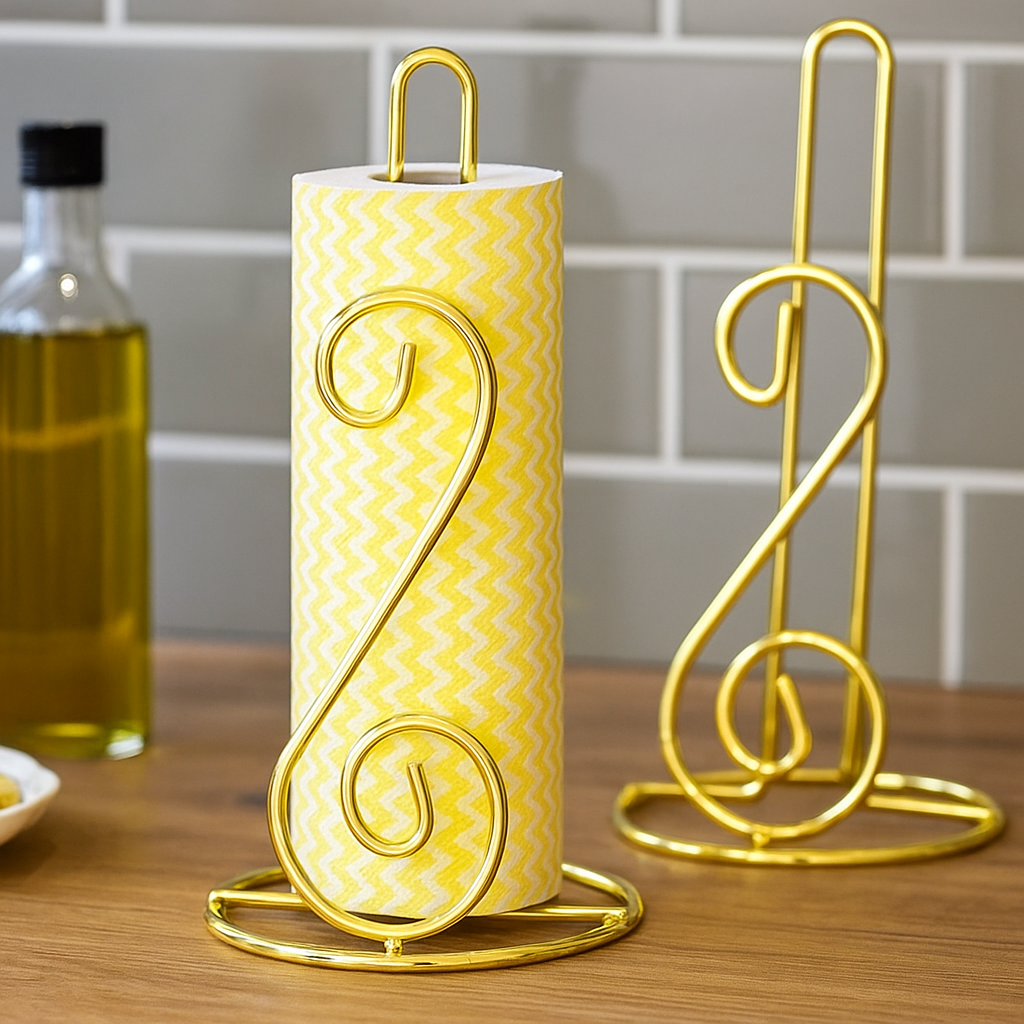 Metal Tissue Paper Holder – Premium Gold Finish