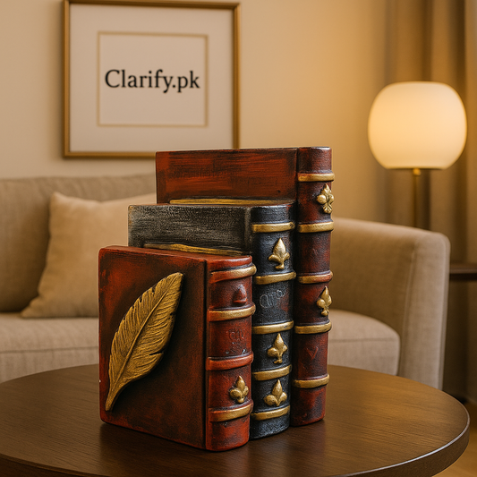 Book Style Decoration Piece – Elegant Fiber Home Décor