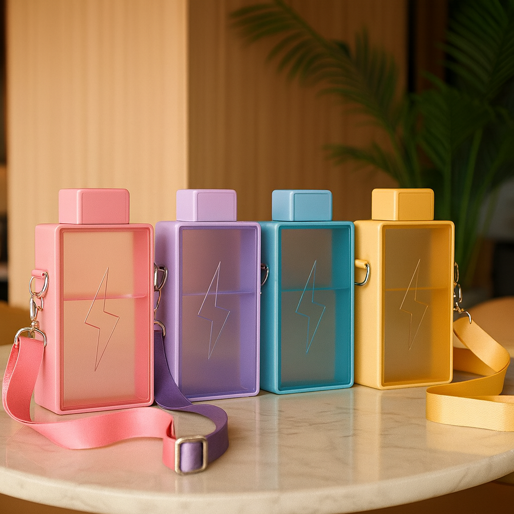 Battery Design Kids Water Bottle – Cute & Portable