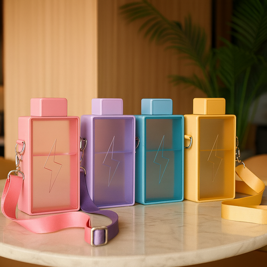 Battery Design Kids Water Bottle – Cute & Portable