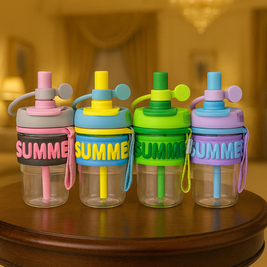 Plastic Sipper Water Bottle – 500ml (Random Color)